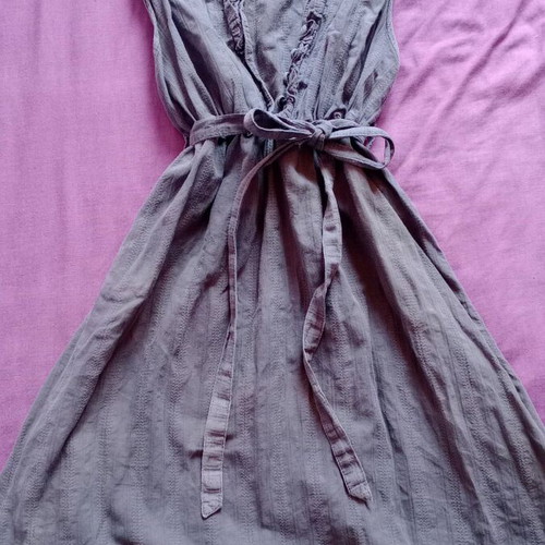 Linen dress Bershka like new, size 38, blue