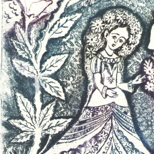 Handmade illustration of Beauty and the Beast new