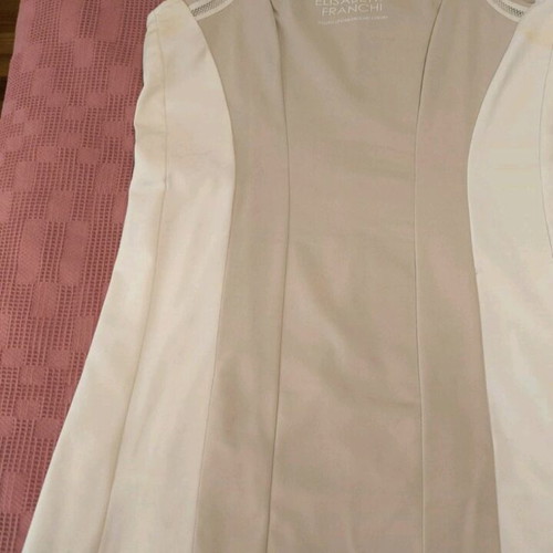 Elisabetta Franchi women's dress like new, size L, white-beige