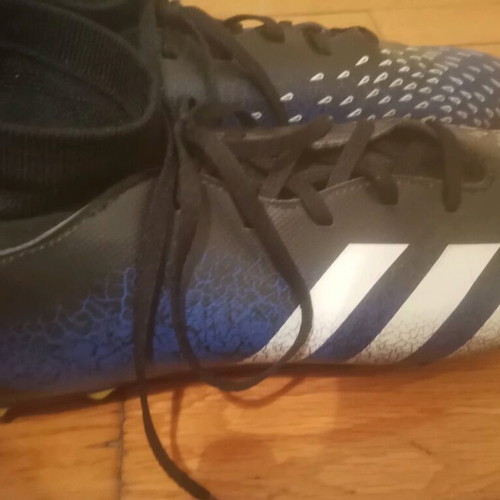 Adidas Predator FG Demonscale football shoes size 47 blue black like new