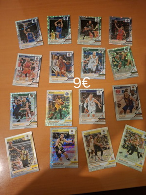 Basketball cards like new, single pages sold separately