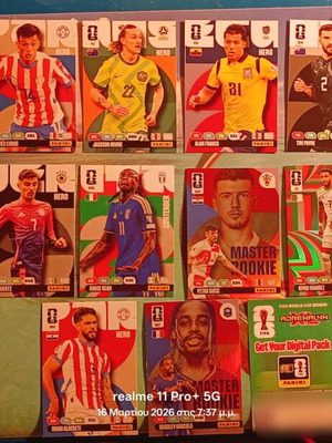 Κάρτες Panini FIFA World Cup 2026 σαν καινούργιες με QR code ενεργοποίησης