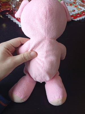 Plush pig used with Love heart