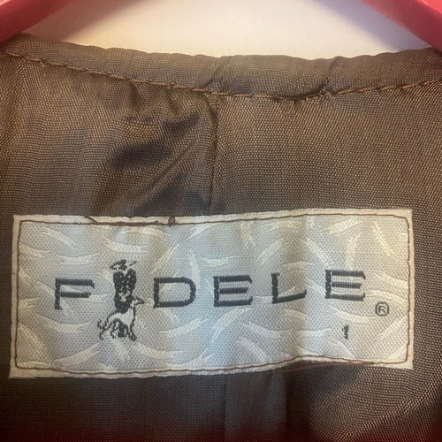 Fidele vintage suede leather vest used brown