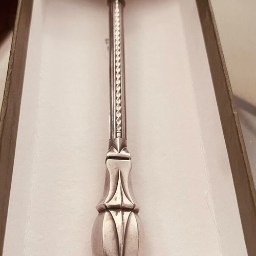 Silver sauce ladle Gustav Keller 925 antique rare like new