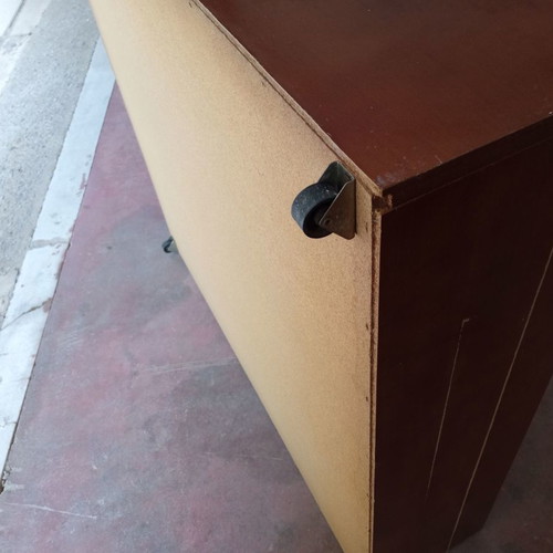 Storage drawers used for under bed, set of two with wheels