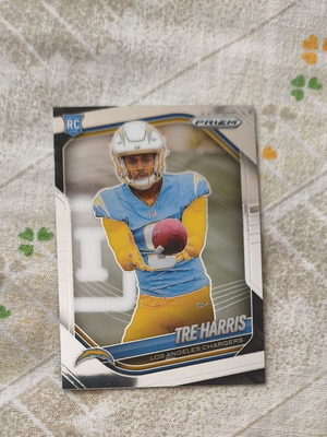 2025 Panini Prizm Tre Harris Variation Silver Prizm LA Chargers Rookie Card new