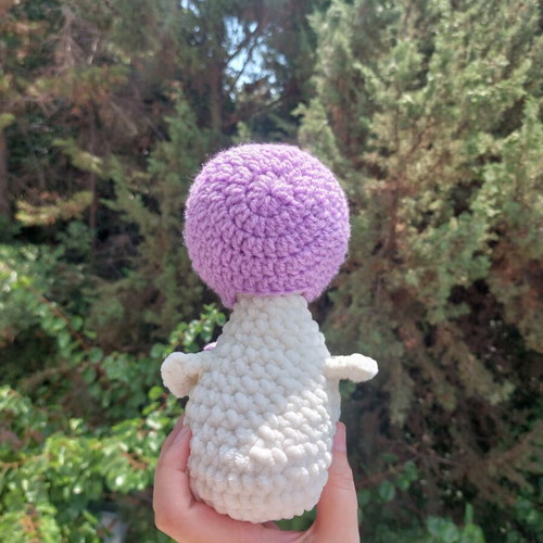 Handmade crocheted goose with hat made to order