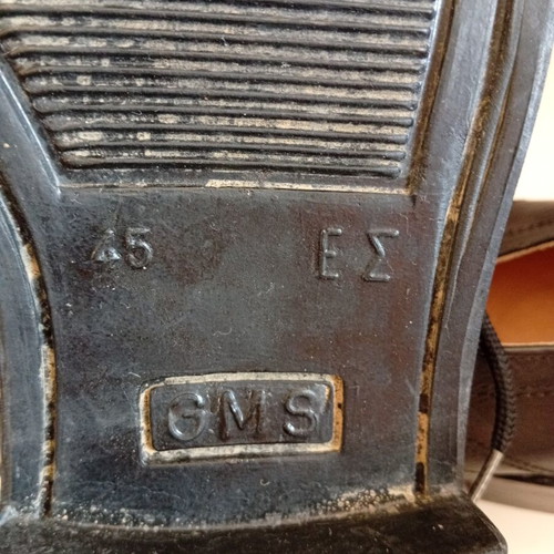 Leather shoes size 45 new, black moccasins
