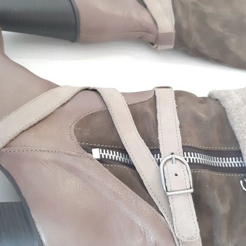 Bates boots new, leather brown and beige, size 40