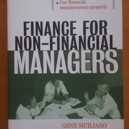 Finance for Non-Financial Managers book like new