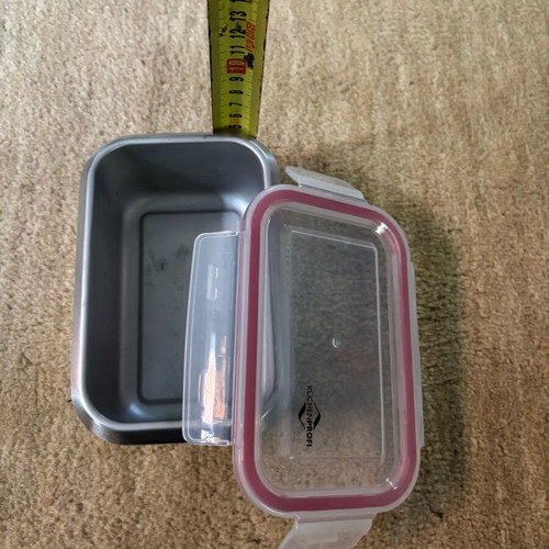 Küchenprofi stainless steel lunchbox used, airtight and durable