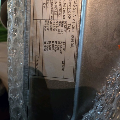 Imergas gas boiler like new with conversion to propane option