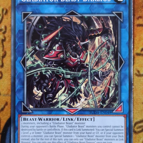 Gladiator Beast Dareios Link Monster κάρτα σαν καινούργιο