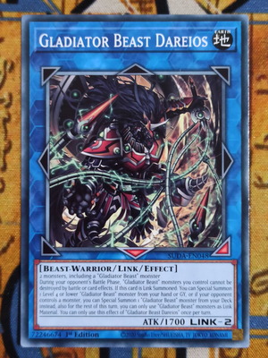 Gladiator Beast Dareios Link Monster card like new