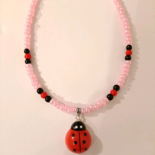 Necklace 622 new, pink
