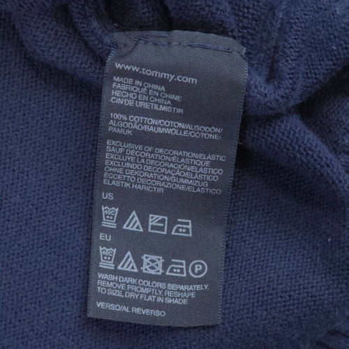 Tommy Hilfiger Premium Cotton men's sweater dark blue XL like new