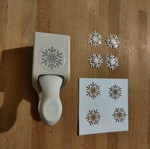 Snowflake paper punch used