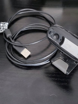 Logitech HD Webcam used, USB with microphone