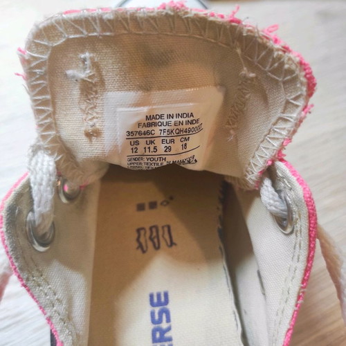Converse All Star shoes girl used No 29 pink