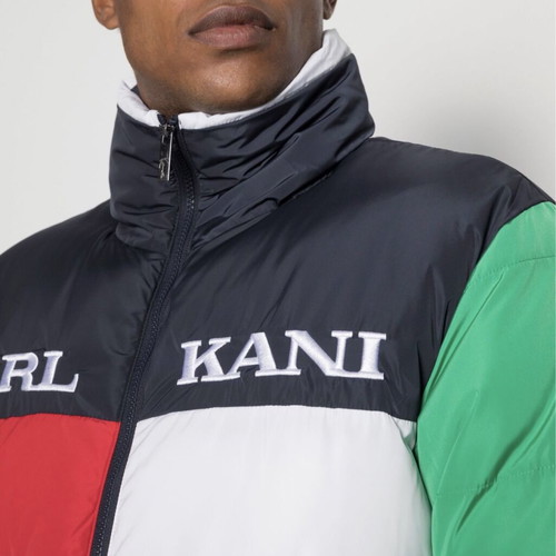 Karl Kani Retro Block Puffer Jacket, men's size S