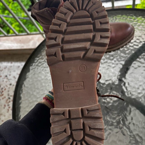 Tamaris boots used, brown, size 38