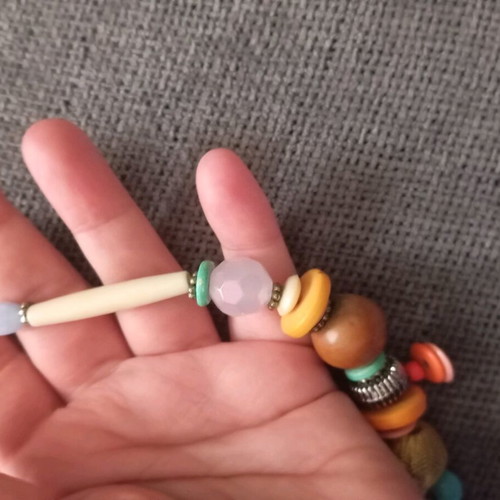Accessorize ethnic necklace used, multicolored