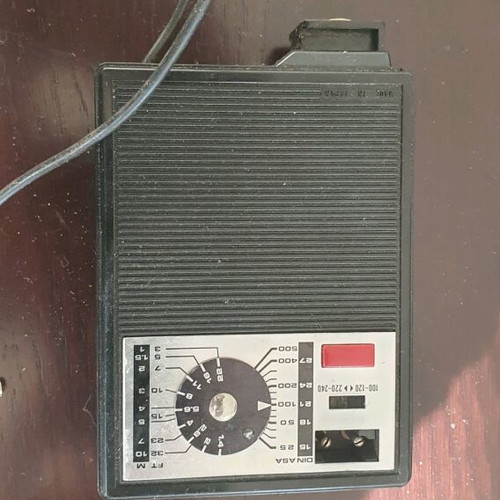Camera flash used