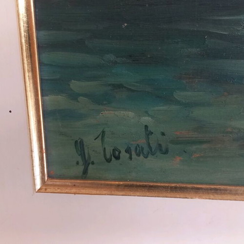 Signed oil painting artwork like new