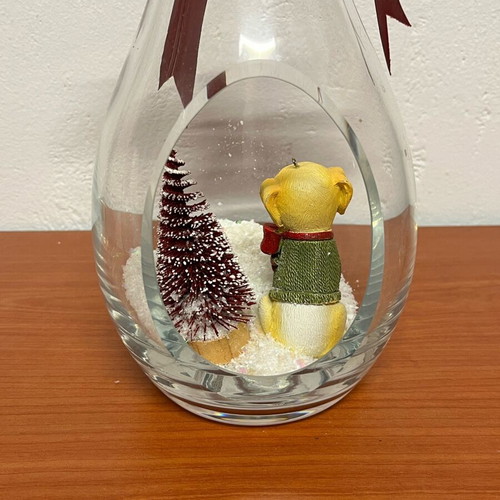 Christmas decorative vase used