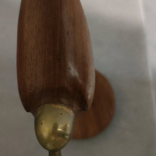 Decorative bird new with wood and brass on base