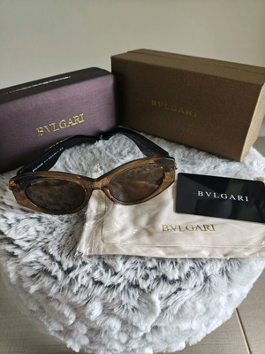 Bulgari Serpenti Forever Oval BV40007I new black and gold sunglasses
