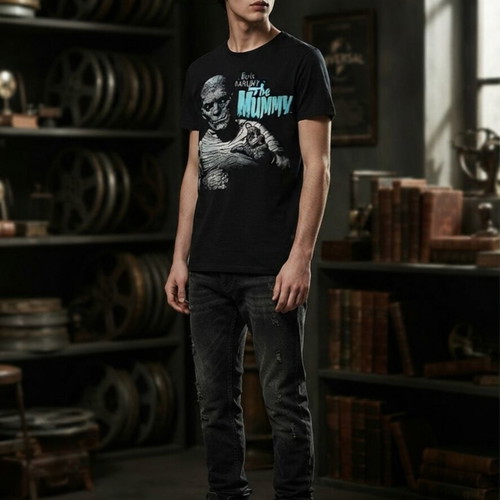 Pull & Bear The Mummy Boris Karloff T-Shirt size S like new