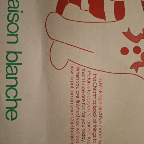 Mr. Bingle Maison Blanche like new Christmas ornament