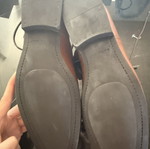 Zara Man Dark Brown Leather Cap-Toe Oxford Dress Shoes Size 43