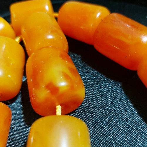 Large decorative worry beads new, plastic resin 19 beads