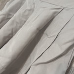 Fabric shorts like new, elastic waist, gray and beige, one size
