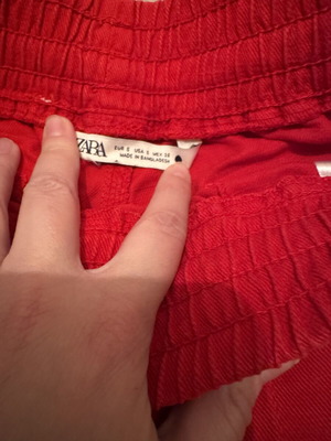 Zara παντελόνι Small κόκκινο σαν καινούργιο