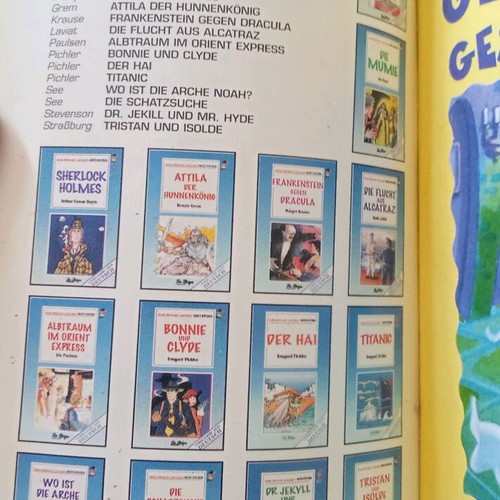 German learning comic used, set of 2 books