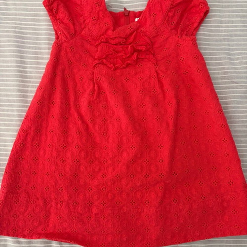 Zara baby dress like new, coral, 18-24 months