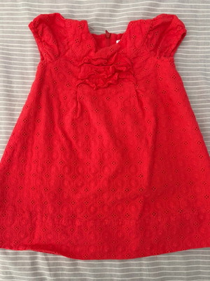 Zara baby dress like new, coral, 18-24 months