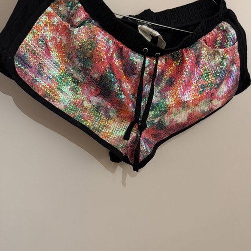 Calzedonia beach shorts used with colorful sequins, size S