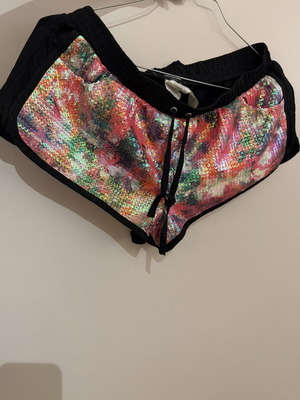 Calzedonia beach shorts used with colorful sequins, size S