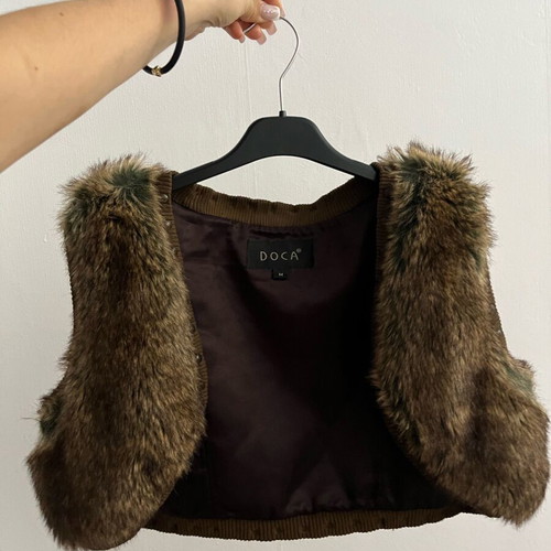 Doca fur bolero used, brown no s-m