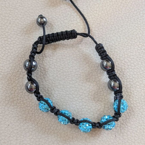 Macrame bracelet with turquoise like new