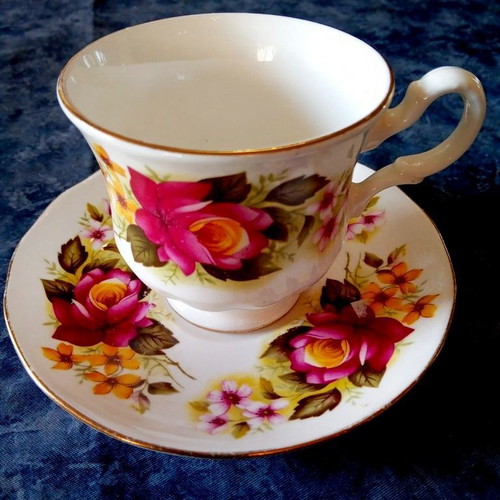 Royal Kent Collectible Cup and Saucer from Staffordshire England