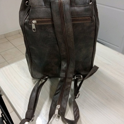 Women's leather backpack new brown