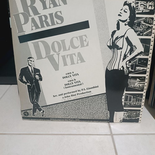 Ryan Paris Dolce Vita 12" Maxi Single, Italodisco