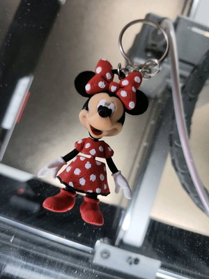 Minnie Mouse Flexi μπρελόκ με 3D εκτύπωση σε PLA κατόπιν παραγγελίας