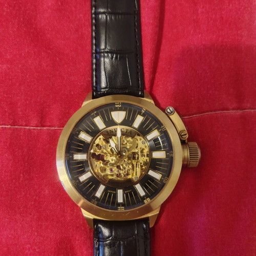 Invicta Corduba 7136 vintage men's watch used, automatic skeleton